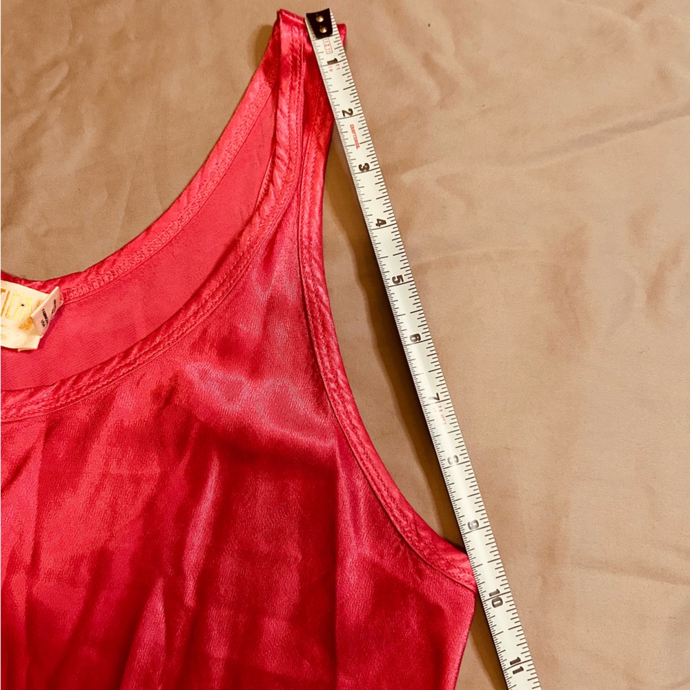 Nation LTD tank midi satin dress in pink color Size Medium - Picture 10 of 16